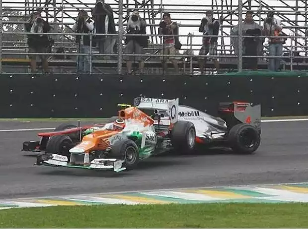 Lewis Hamilton, Nico Hülkenberg Titel-Bild zur News: Lewis Hamilton, Nico Hülkenberg