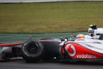 Lewis Hamilton (McLaren) nach der  Nico Hülkenberg (Force India) 