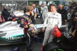 Sebastian Vettel (Red Bull) und Michael Schumacher (Mercedes) 