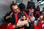 Sebastian Vettel (Red Bull) und Stefano Domenicali (Ferrari-Teamchef) 