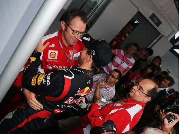 Stefano Domenicali und Sebastian Vettel