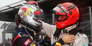 Schumacher übergibt den Stab an Vettel