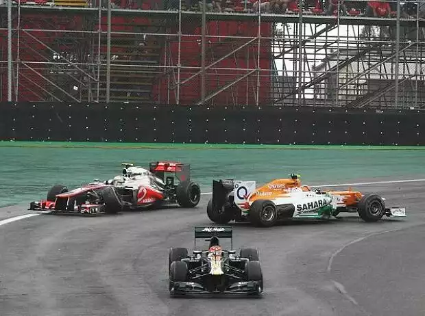 Titel-Bild zur News: Lewis Hamilton, Nico Hülkenberg