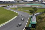 Bruno Senna (Williams), Sergio Perez (Sauber) und Michael Schumacher (Mercedes) 