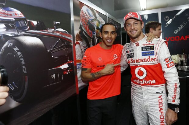 Lewis Hamilton Jenson Button McLaren Vodafone McLaren Mercedes F1 ~Lewis Hamilton (McLaren) und Jenson Button (McLaren) ~ 