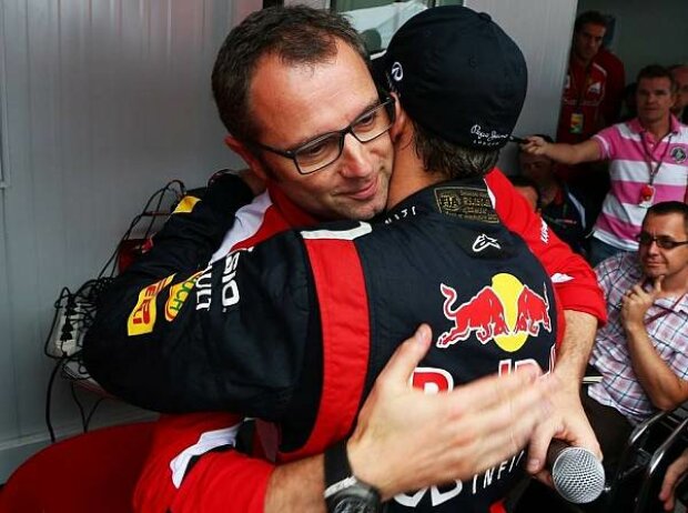 Titel-Bild zur News: Stefano Domenicali (Ferrari-Teamchef), Sebastian Vettel