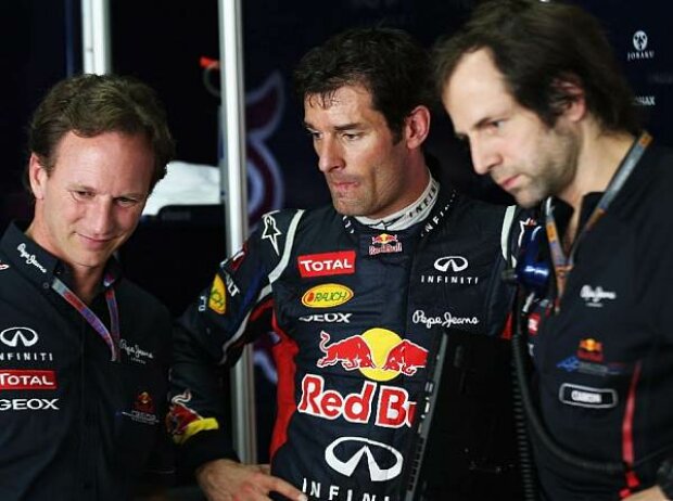 Titel-Bild zur News: Christian Horner (Red-Bull-Teamchef), Mark Webber