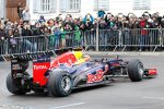Sebastian Vettel im Red Bull RB8 in den Straßen von Graz