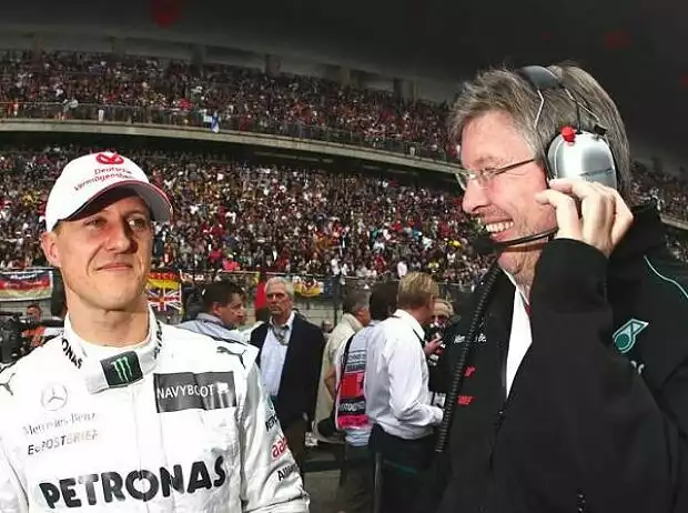 Michael Schumacher, Ross Brawn (Mercedes-Teamchef) Titel-Bild zur News: Michael Schumacher, Ross Brawn (Mercedes-Teamchef)