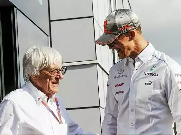 Bernie Ecclestone (Formel-1-Chef), Michael Schumacher Titel-Bild zur News: Bernie Ecclestone (Formel-1-Chef), Michael Schumacher