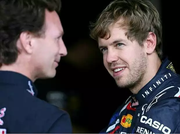 Sebastian Vettel, Christian Horner (Red-Bull-Teamchef) Titel-Bild zur News: Sebastian Vettel, Christian Horner (Red-Bull-Teamchef)