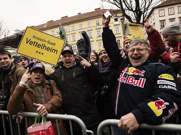Die Vettel-Fans in Graz