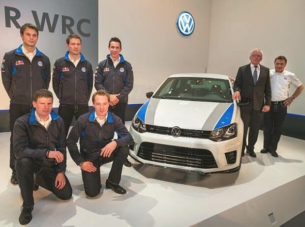 Dr. Ulrich Hackenberg, Jost Capito, Sebastien Ogier, Julien Ingrassia, Jari-Matti Latvala, Miikka Anttila, Andreas Mikkelsen Dr. Ulrich Hackenberg, Jost Capito, Sebastien Ogier, Julien Ingrassia, Jari-Matti Latvala, Miikka Anttila, Andreas Mikkelsen