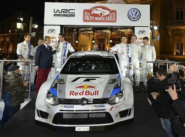 Andreas Mikkelsen, Sebastien Ogier, Jari-Matti Latvala Andreas Mikkelsen, Sebastien Ogier, Jari-Matti Latvala