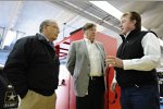 NASCAR-Forschungsdirektor Brett Bodine, Vizerennchef Robin Pemberton und RCR-Teamchef Richard Childress