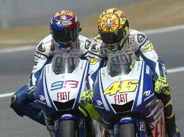 Titel-Bild zur News: Valentino Rossi und Jorge Lorenzo