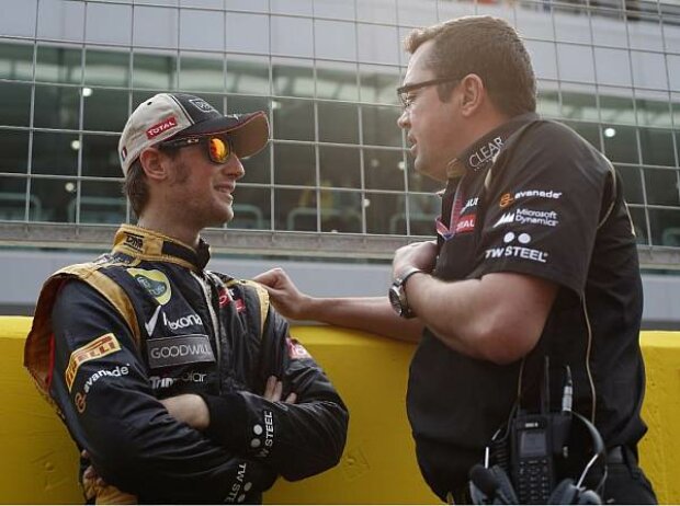 Titel-Bild zur News: Romain Grosjean und Eric Boullier