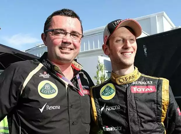 Eric Boullier (Lotus-Teamchef), Romain Grosjean Titel-Bild zur News: Eric Boullier (Lotus-Teamchef), Romain Grosjean