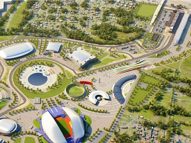 Titel-Bild zur News: Olympischer Park mit Formel-1-Rennstrecke in Sotschi