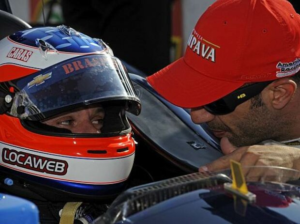 Titel-Bild zur News: Rubens Barrichello und Tony Kanaan