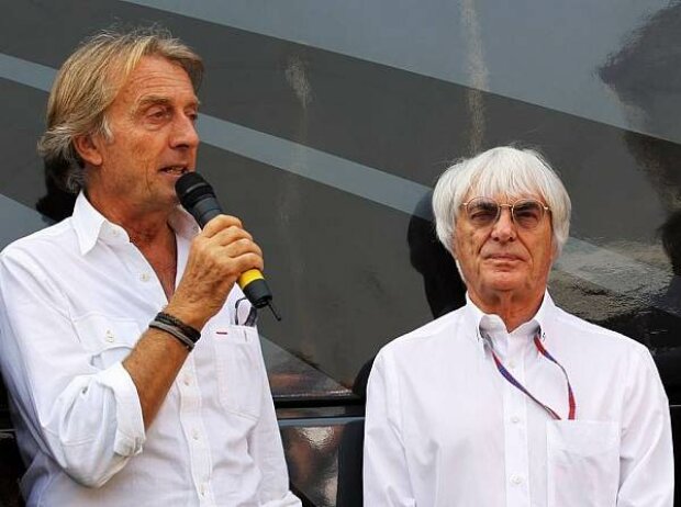 Titel-Bild zur News: Luca di Montezemolo (Ferrari-Präsident), Bernie Ecclestone (Formel-1-Chef)