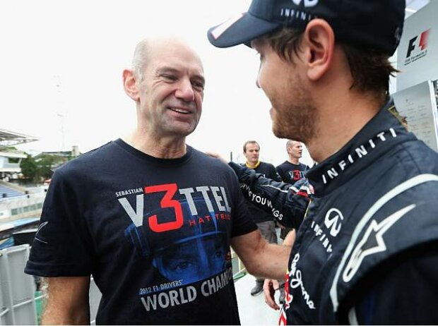 Adrian Newey und Sebastian Vettel