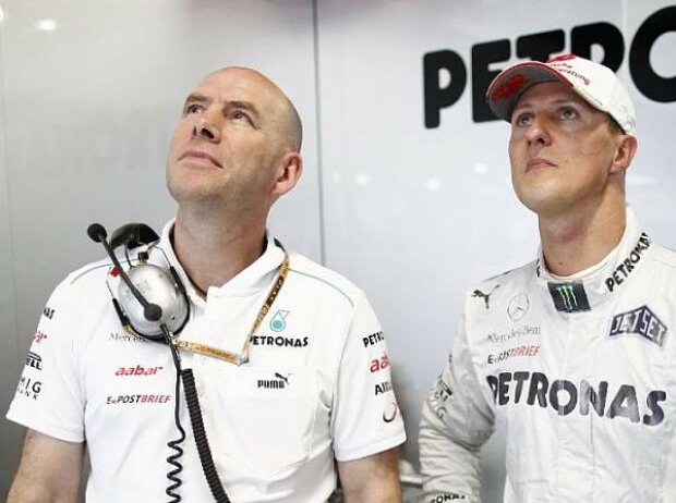 Michael Schumacher und Jock Clear Michael Schumacher und Jock Clear