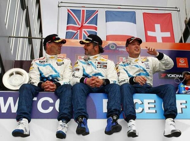 Alain Menu, Yvan Muller, Robert Huff Alain Menu, Yvan Muller, Robert Huff