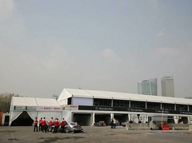 Fahrerlager in Schanghai Fahrerlager in Schanghai