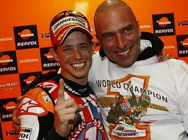 Casey Stoner; Livio Suppo Titel-Bild zur News: Casey Stoner; Livio Suppo