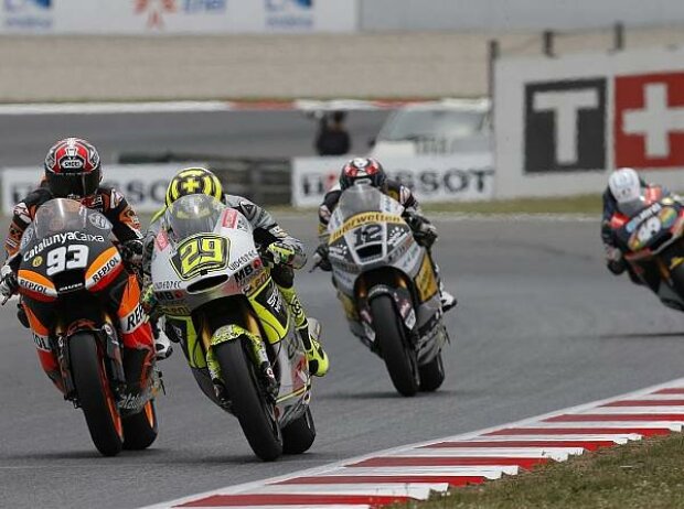 Marc Marquez, Thomas Lüthi, Andrea Iannone, Pol Espargaro Marc Marquez, Thomas Lüthi, Andrea Iannone, Pol Espargaro