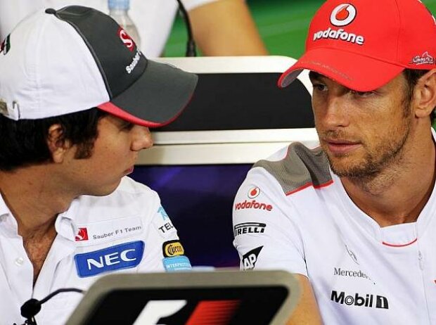 Jenson Button, Sergio Perez Jenson Button, Sergio Perez