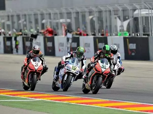 Titel-Bild zur News: Max Biaggi, Chaz Davies, Eugene Laverty, Marco Melandri