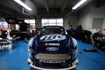 Der Ford Fusion von Brad Keselowski (Penske) in der Garage
