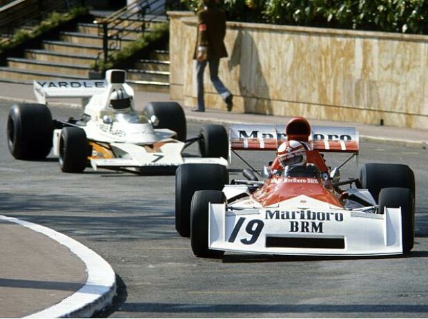 Titel-Bild zur News: Clay Regazzoni, Denny Hulme, Monaco 1973