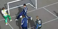 Bild zum Inhalt: IndyCar-Stars spielen Fußball