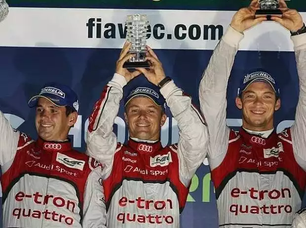 Andre Lotterer, Benoit Treluyer, Marcel Fässler Titel-Bild zur News: Andre Lotterer, Benoit Treluyer, Marcel Fässler