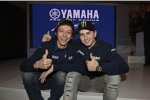 Valentino Rossi und Jorge Lorenzo (Yamaha) 