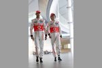 Jenson Button (McLaren) und Sergio Perez (McLaren) 