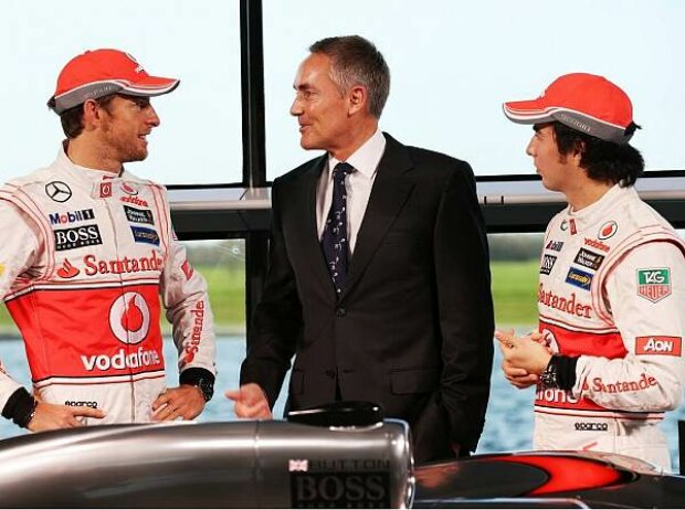 Jenson Button, Martin Whitmarsh, Sergio Perez