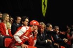 Fernando Alonso, John Elkann, Luca di Montezemolo und Sergio Marchionne (Ferrari)