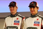 Nico Hülkenberg (Sauber) und Esteban Gutierrez (Sauber) 