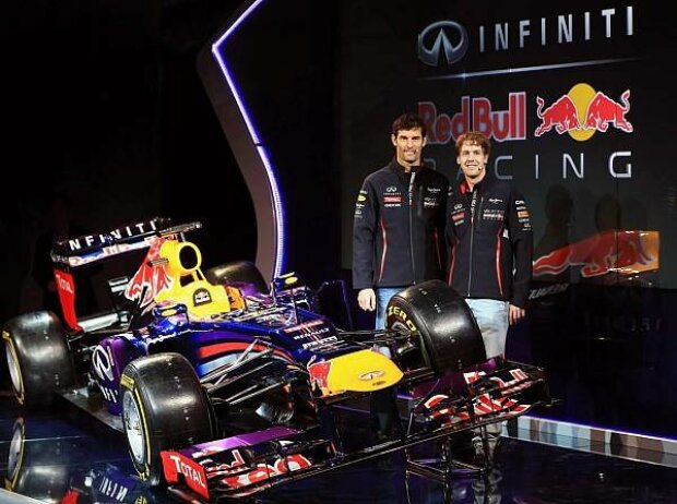 Titel-Bild zur News: Sebastian Vettel, Mark Webber und der Red Bull RB9