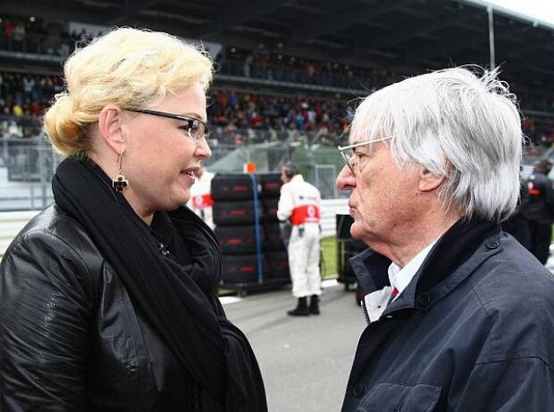 Titel-Bild zur News: Witali Petrow, Bernie Ecclestone (Formel-1-Chef)