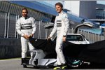 Lewis Hamilton (Mercedes) und Nico Rosberg (Mercedes) 