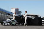 Lewis Hamilton (Mercedes) und Nico Rosberg (Mercedes) 