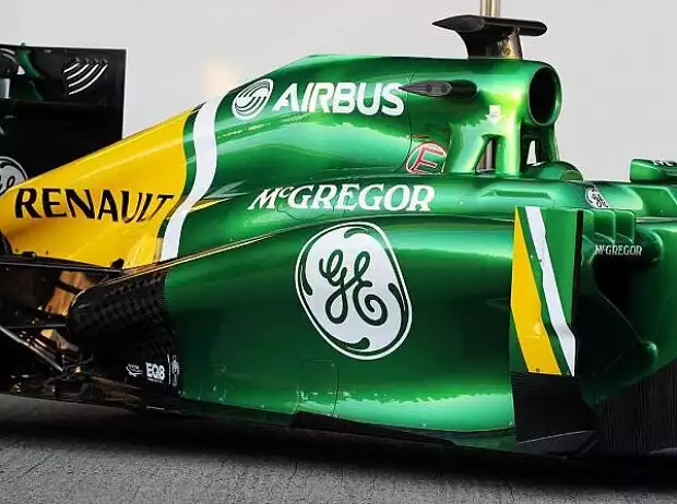 Airbus, McGregor, GE, Caterham CT03 Titel-Bild zur News: Airbus, McGregor, GE, Caterham CT03