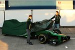 Charles Pic (Caterham) und Giedo van der Garde (Caterham) 