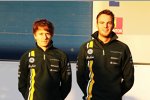 Charles Pic (Caterham) und Giedo van der Garde (Caterham) 