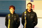 Charles Pic (Caterham) und Giedo van der Garde (Caterham) 